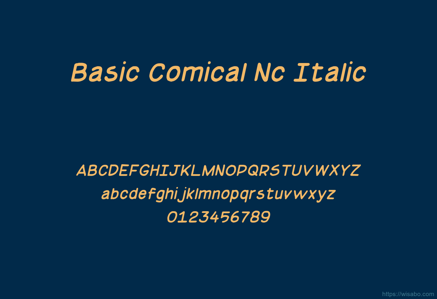 Basic Comical Nc Italic