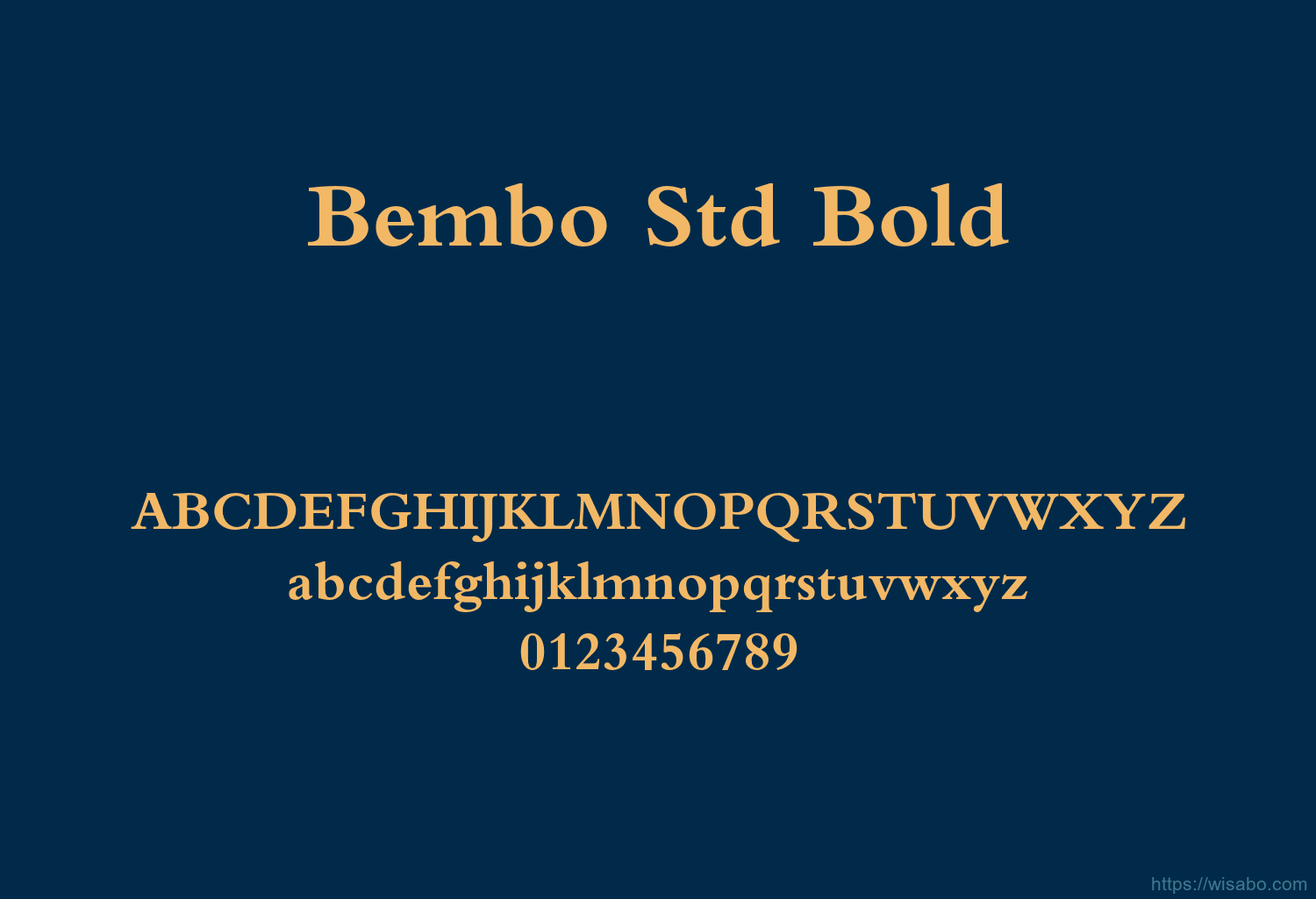 Bembo Std Bold