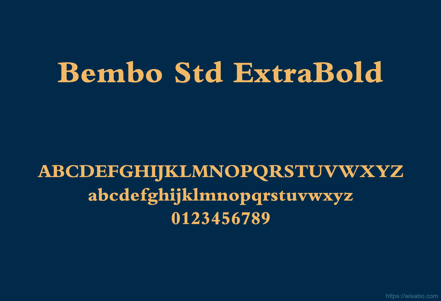 Bembo Std ExtraBold