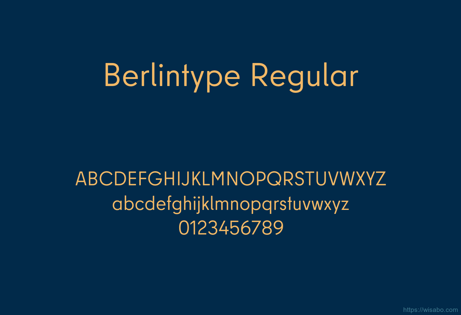 Berlintype Regular
