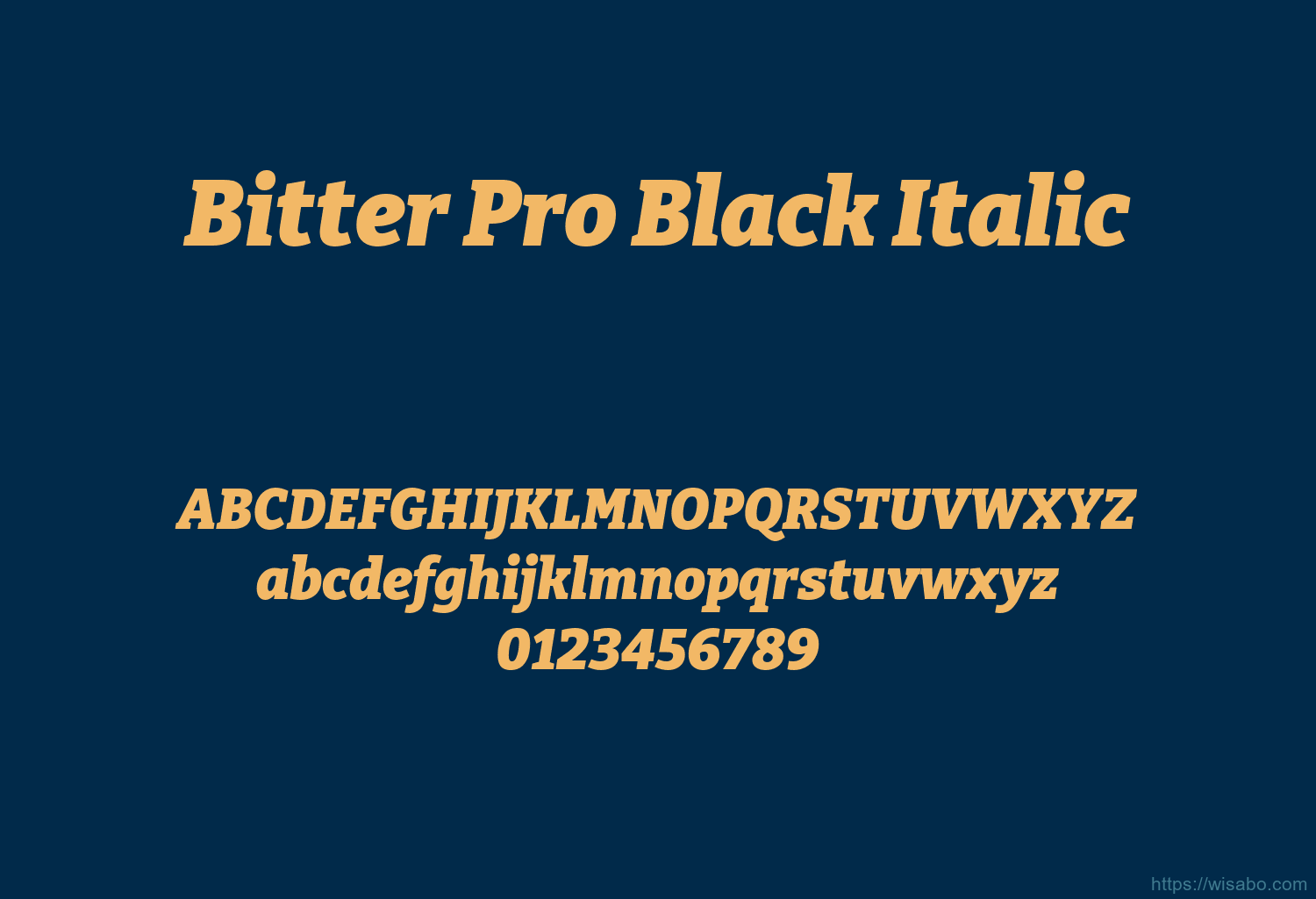 Bitter Pro Black Italic