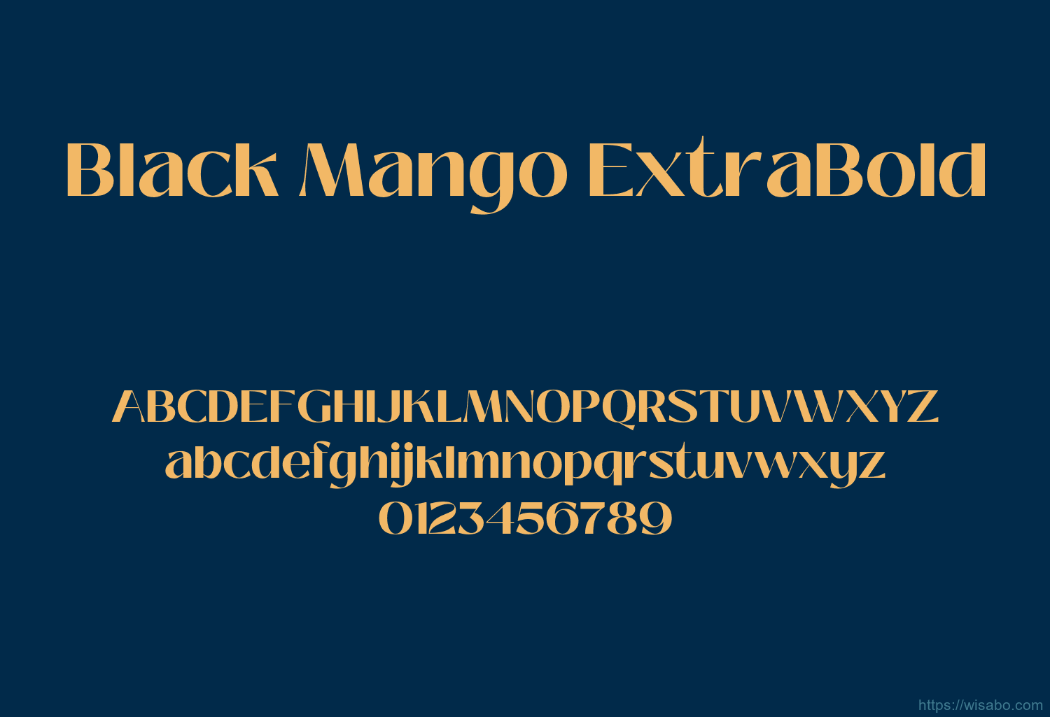 Black Mango ExtraBold Black Mango ExtraBold
