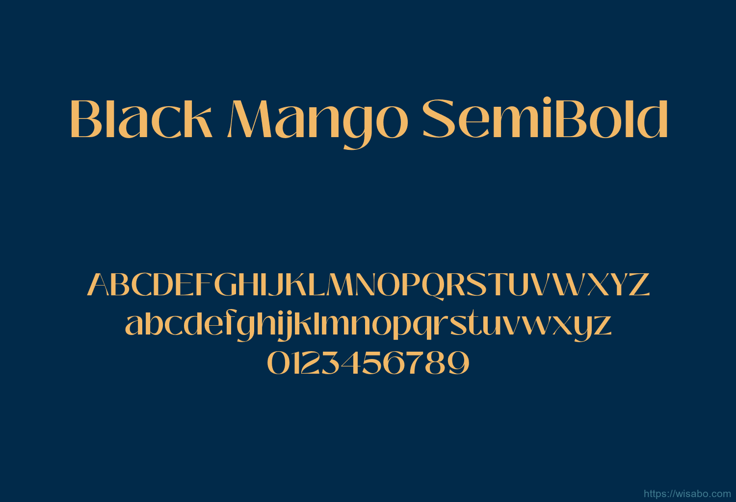 Black Mango SemiBold