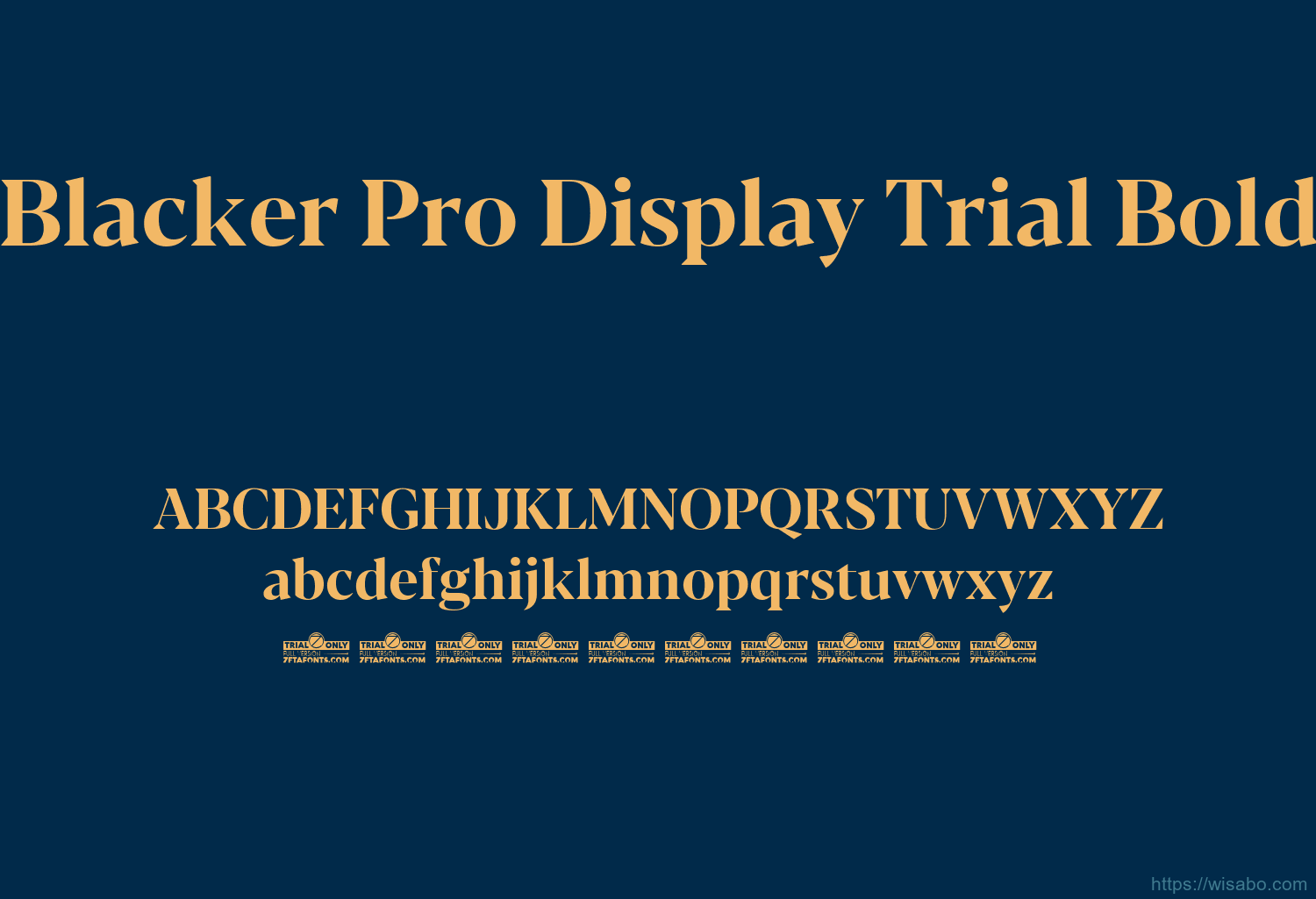 Blacker Pro Display Trial Bold