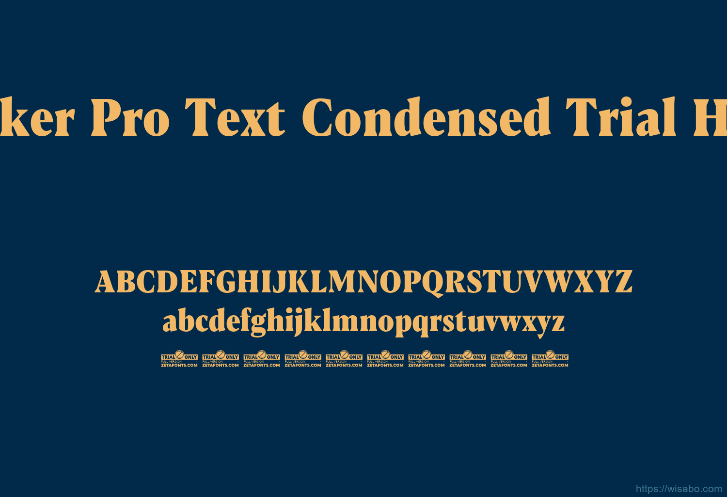 Blacker Pro Text Condensed Trial Heavy