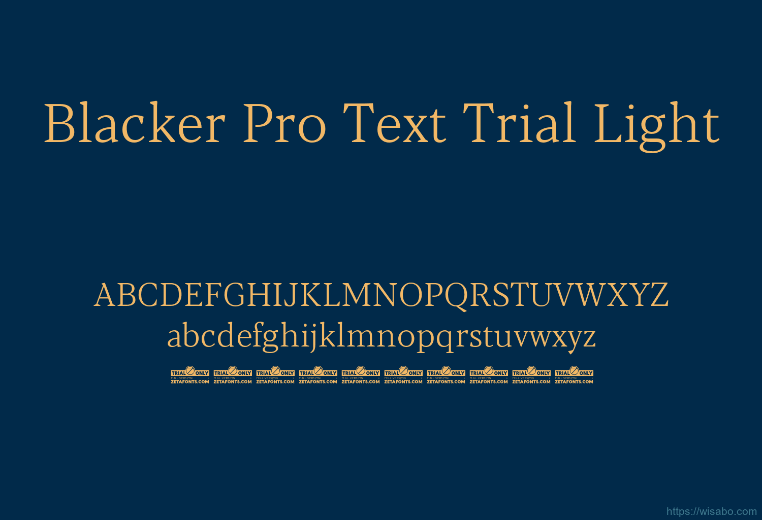 Blacker Pro Text Trial Light
