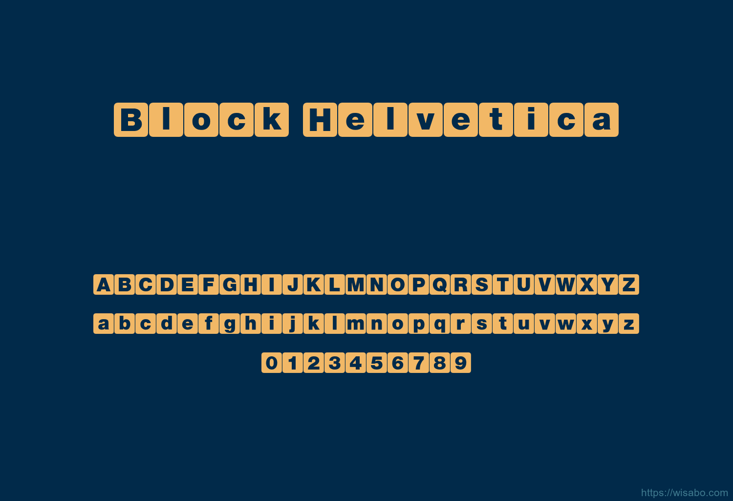 Block Helvetica