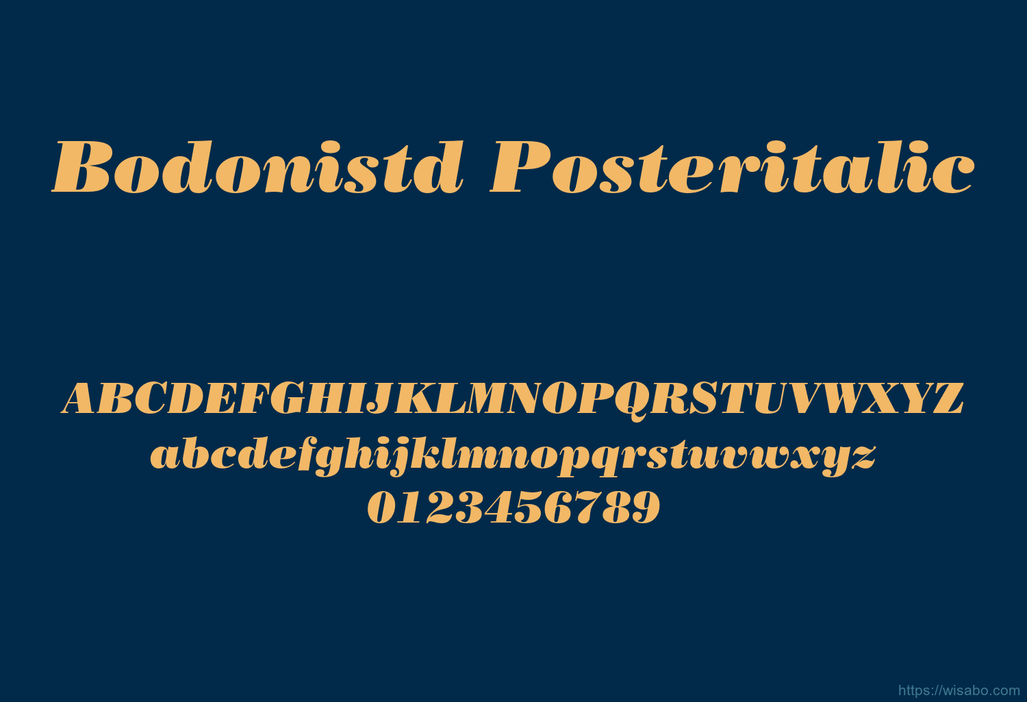 Bodonistd Posteritalic