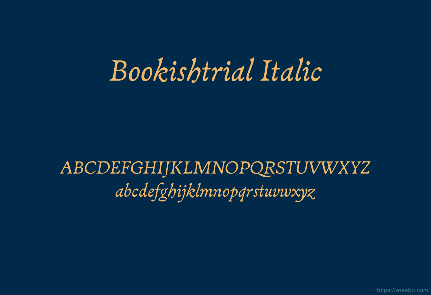 Bookishtrial Italic