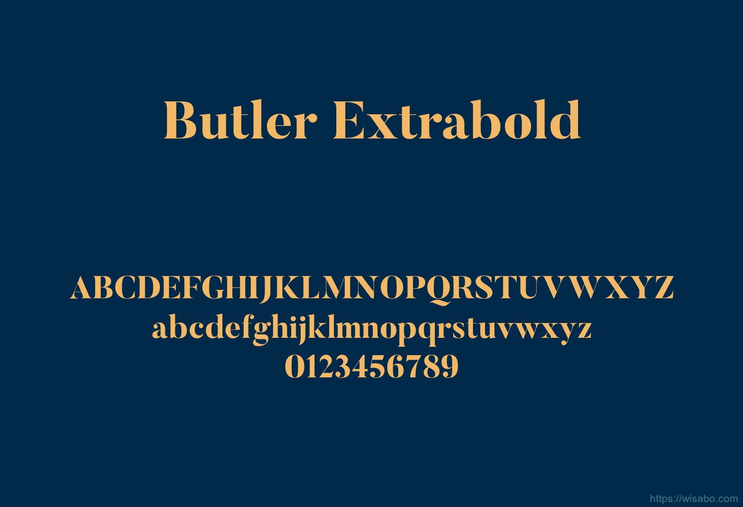 Butler Extrabold