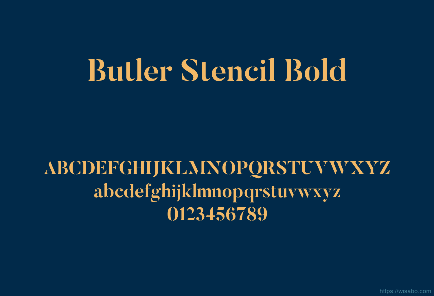 Butler Stencil Bold
