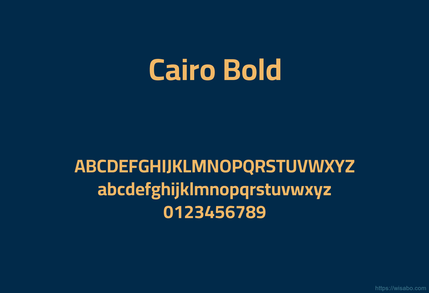 Cairo Bold