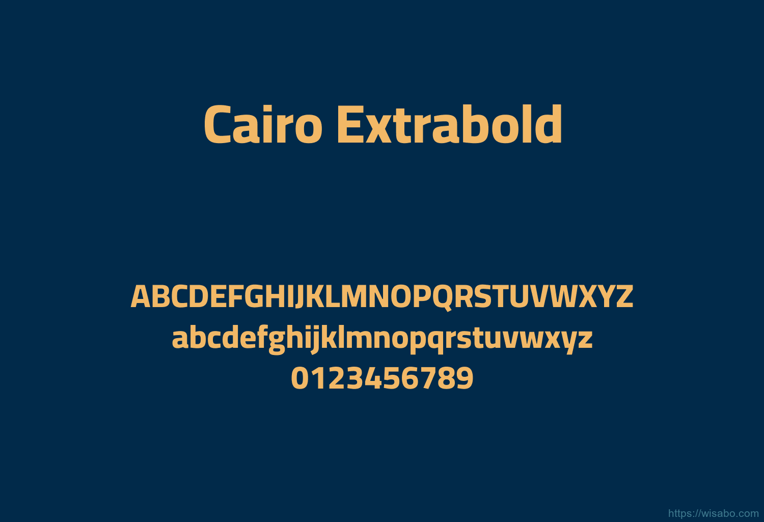 Cairo Extrabold Cairo Extrabold