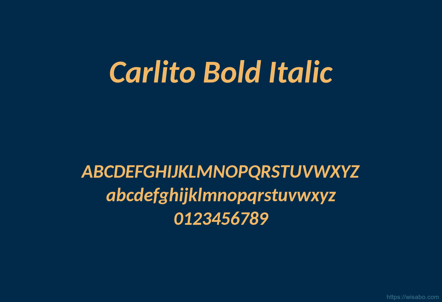 Carlito Bold Italic