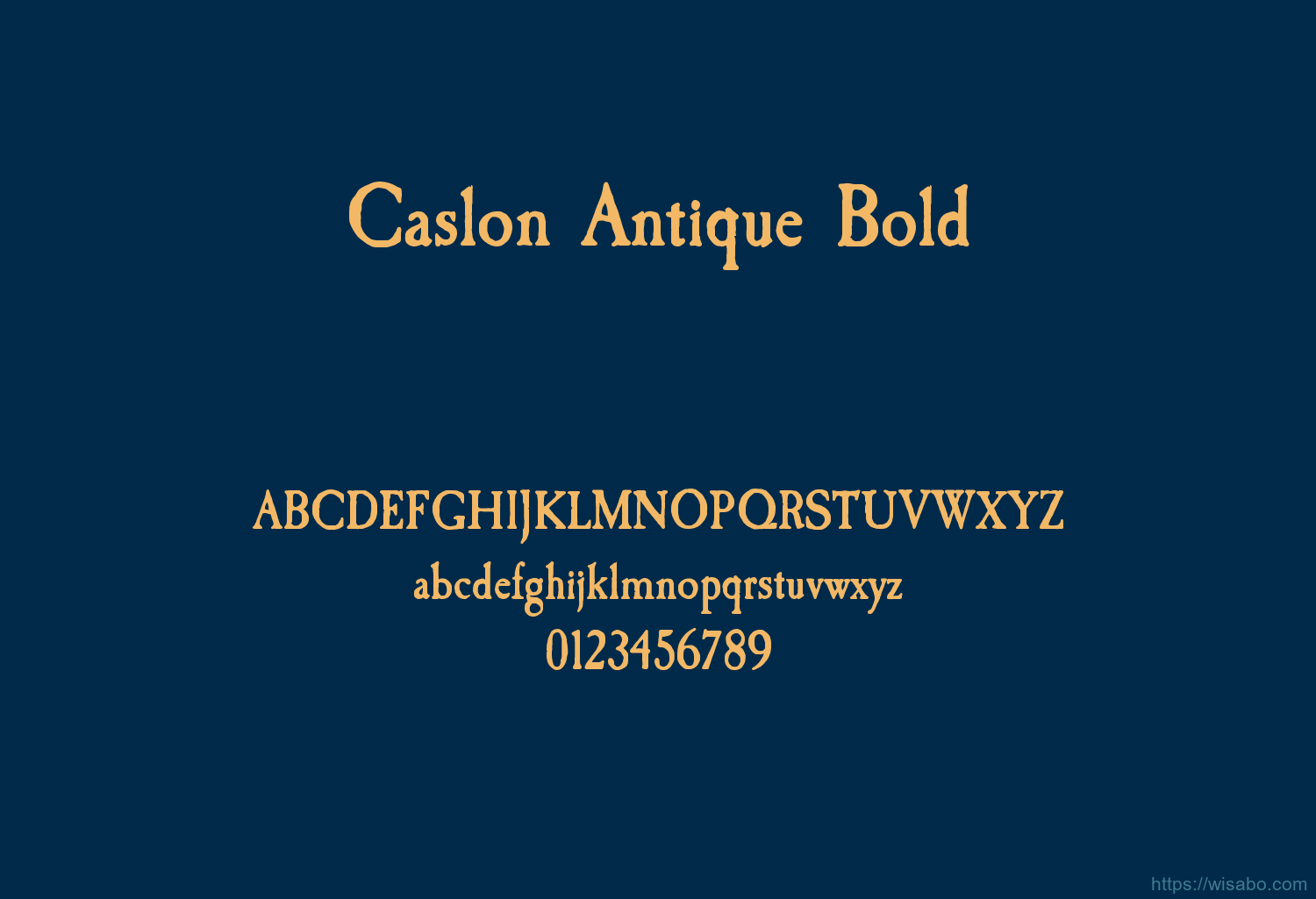 Caslon Antique Bold