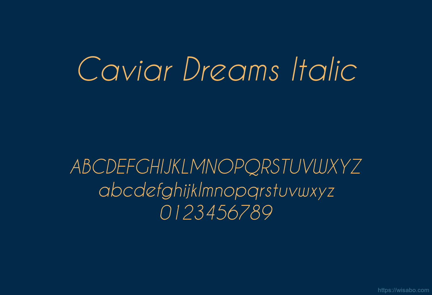 Caviar Dreams Italic Font Free Download [ttf - otf] | Wisabo Fonts
