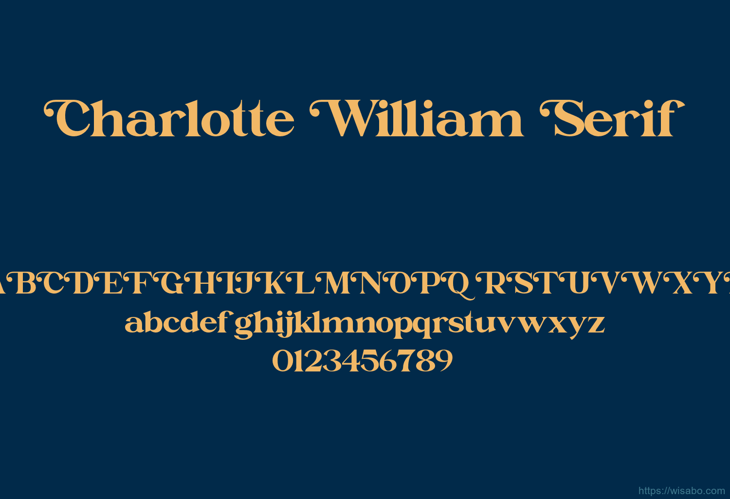 Charlotte William Serif Font Free Download [ttf - otf] | Wisabo Fonts