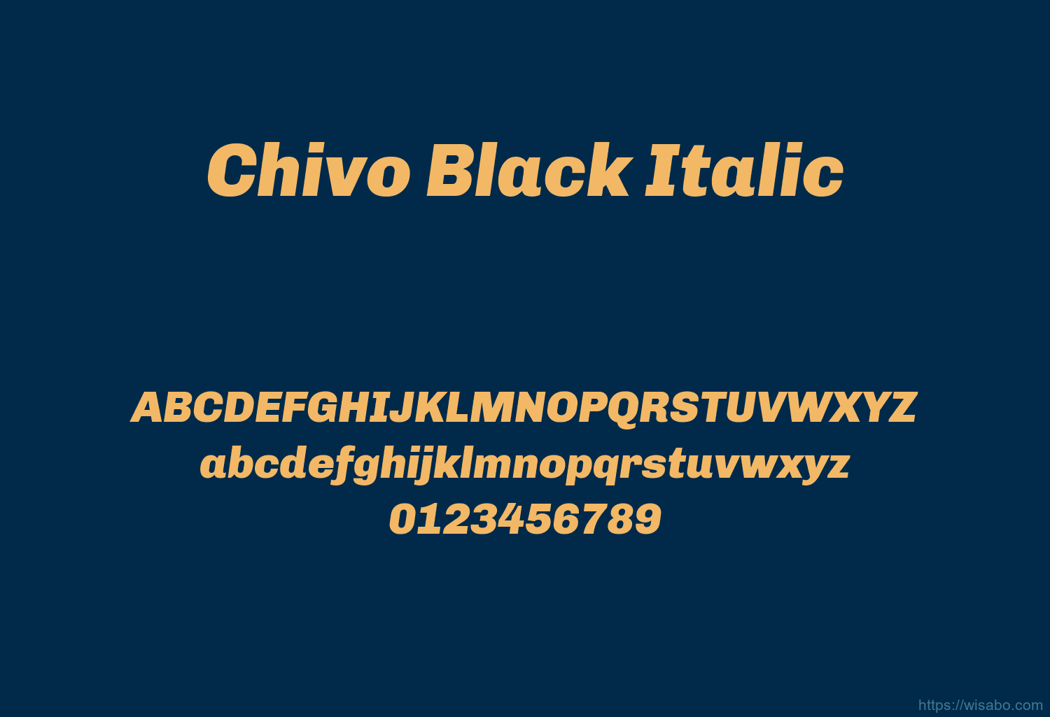 Chivo Black Italic