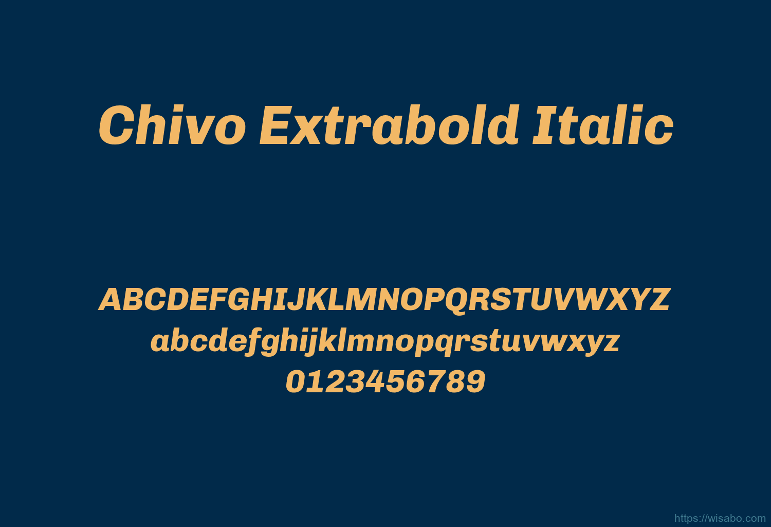 Chivo Extrabold Italic