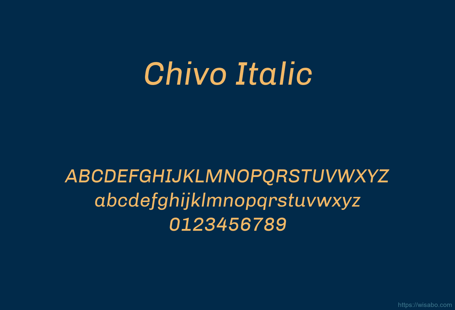Chivo Italic