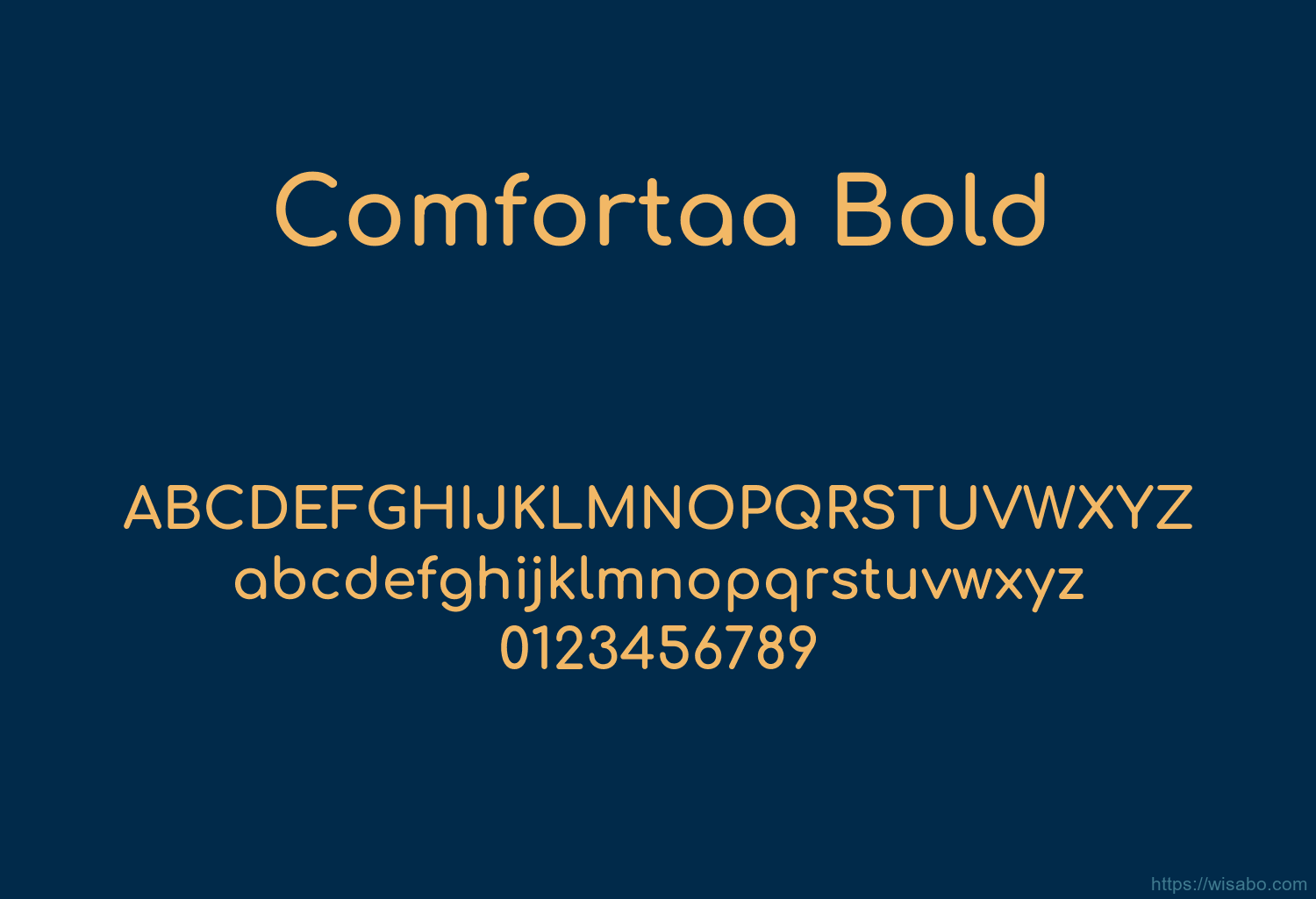 Comfortaa Bold Comfortaa Bold