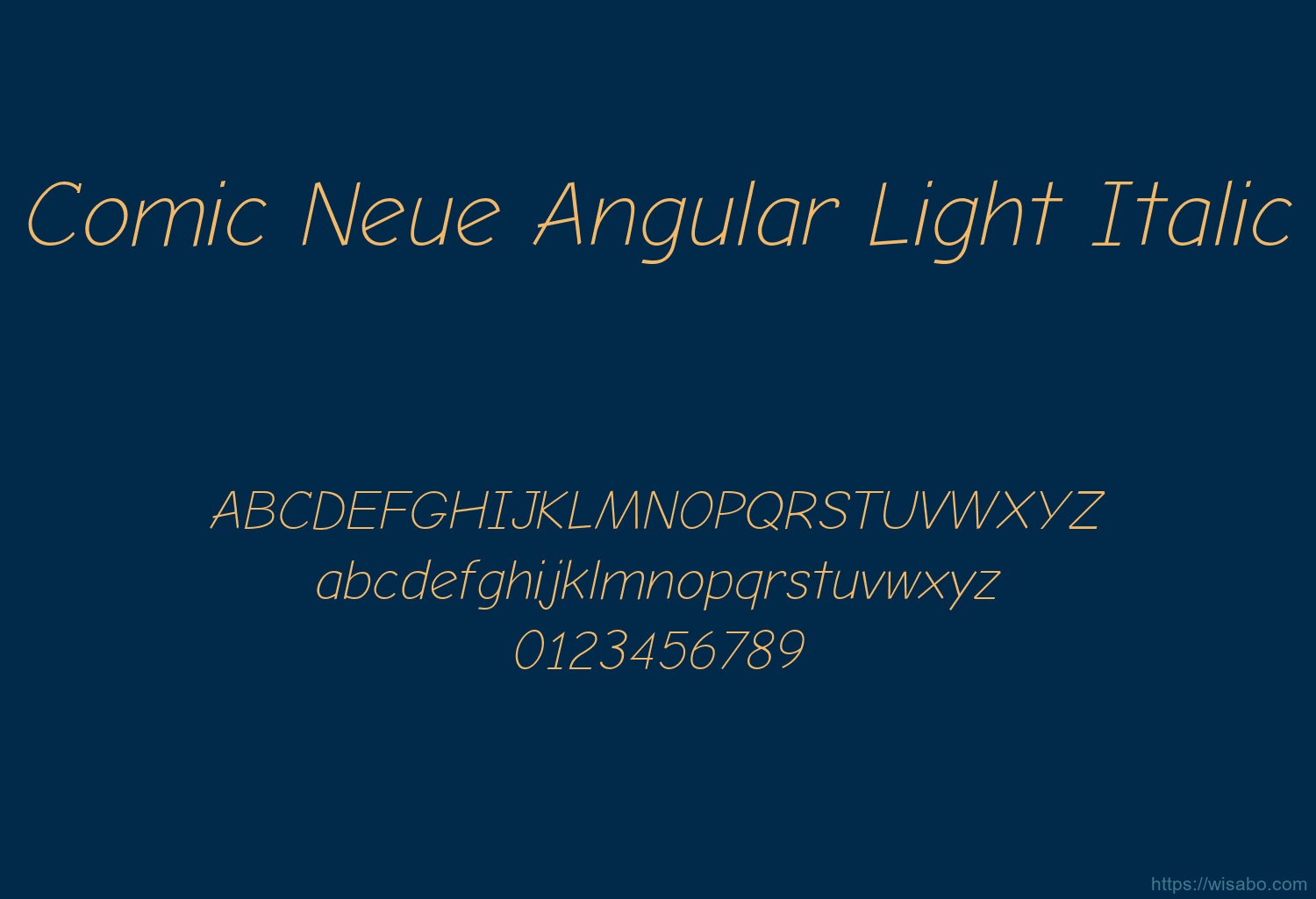 Comic Neue Angular Light Italic