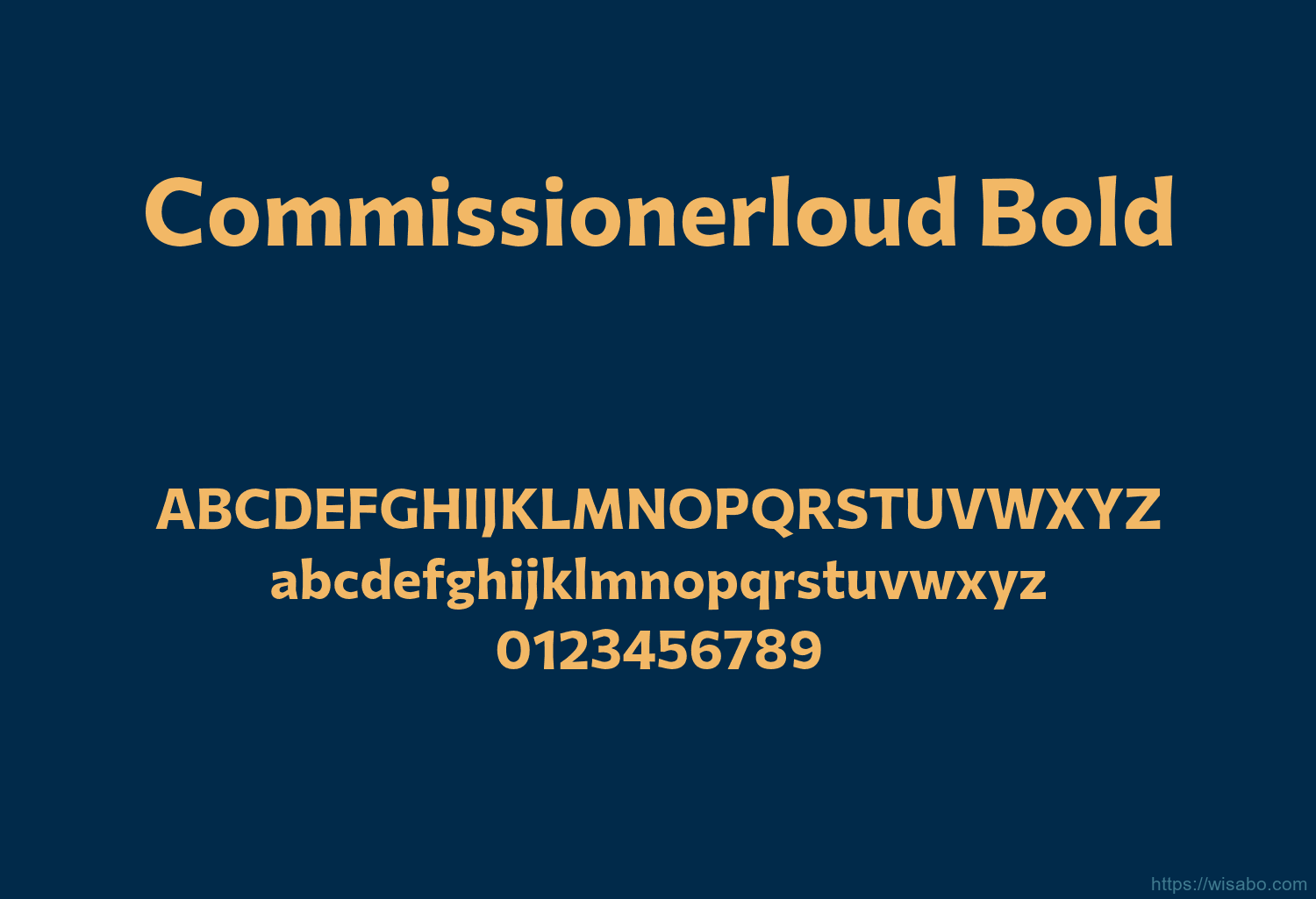 Commissionerloud Bold