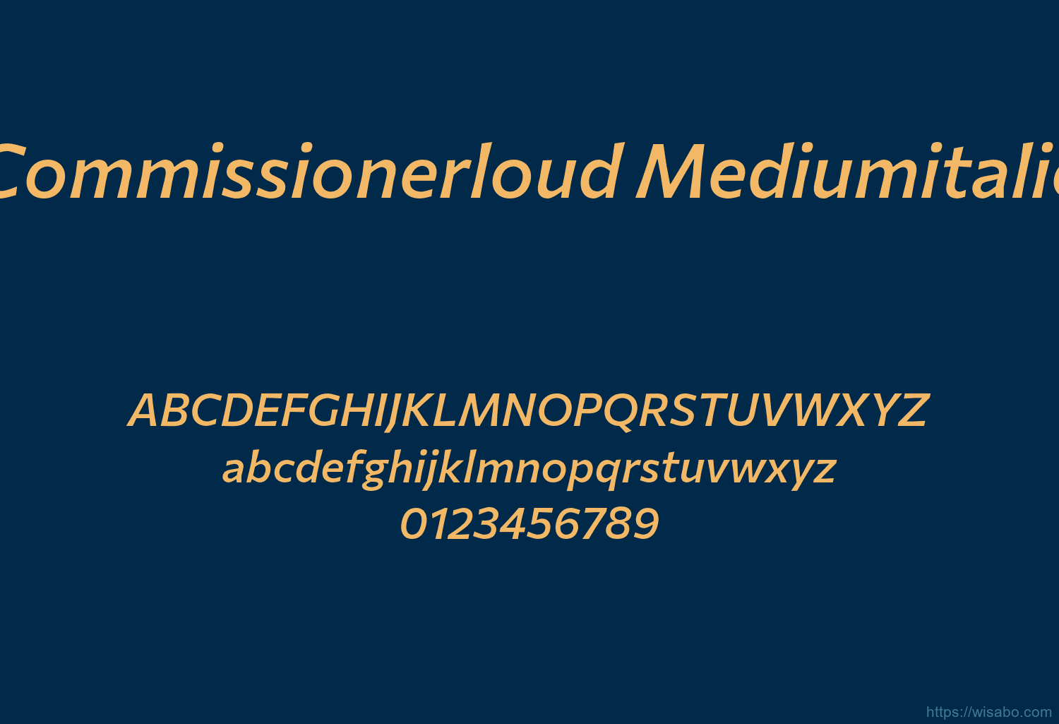 Commissionerloud Mediumitalic