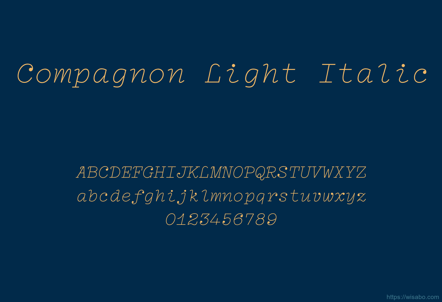Compagnon Light Italic