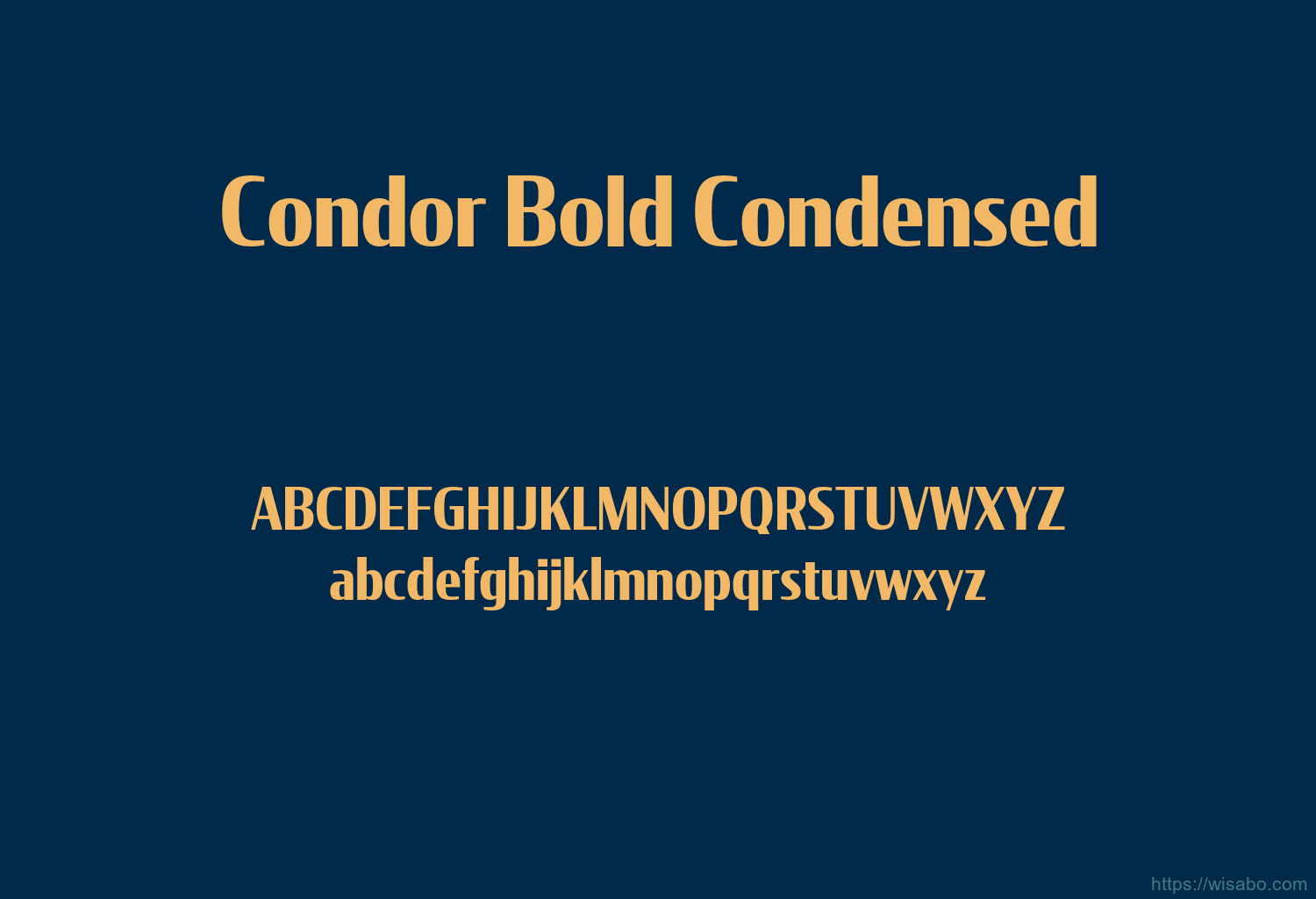 Condor Bold Condensed
