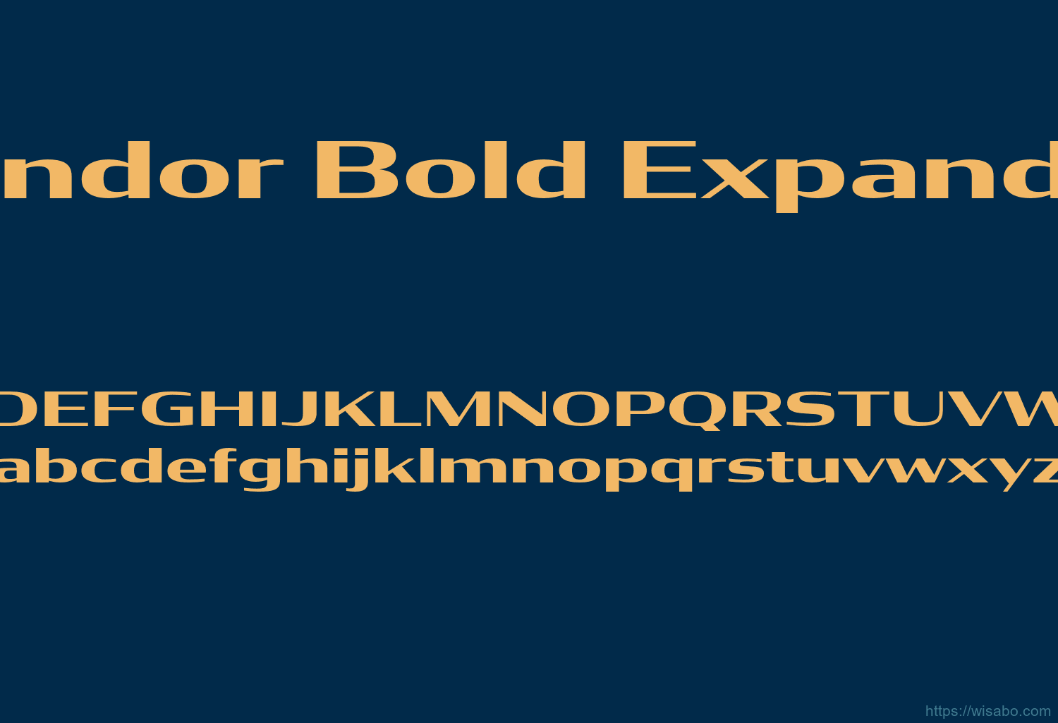 Condor Bold Expanded