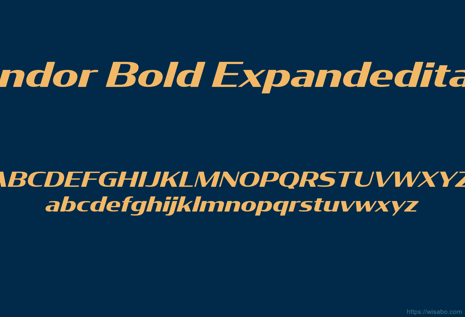 Condor Bold Expandeditalic