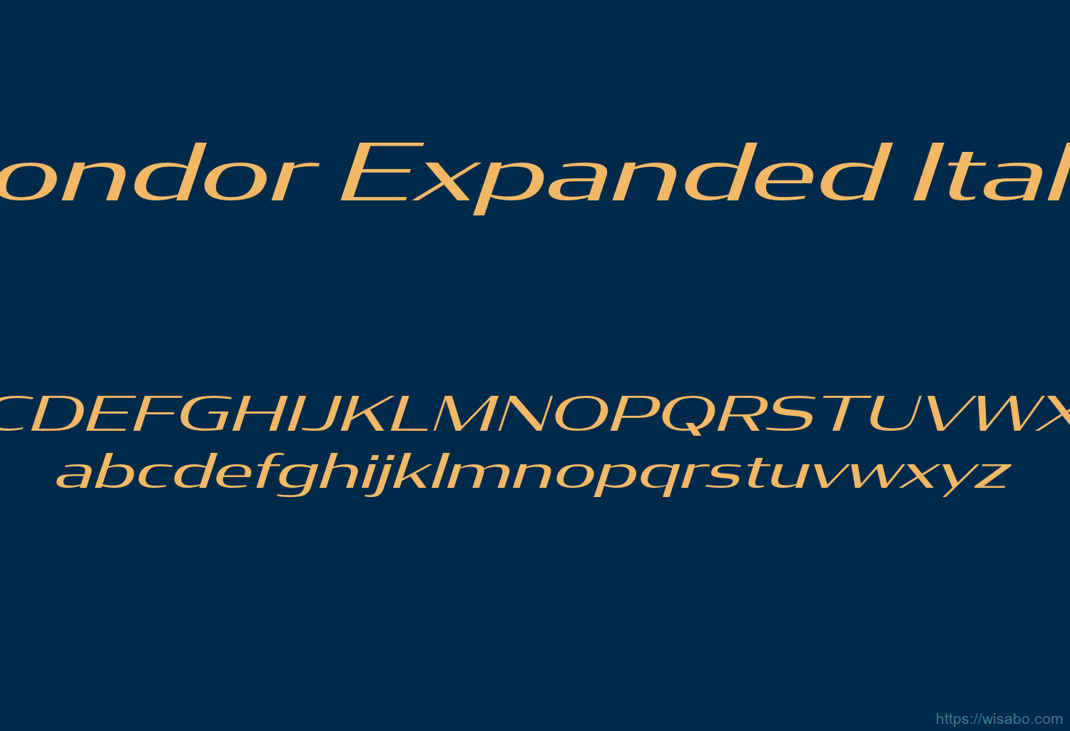 Condor Expanded Italic