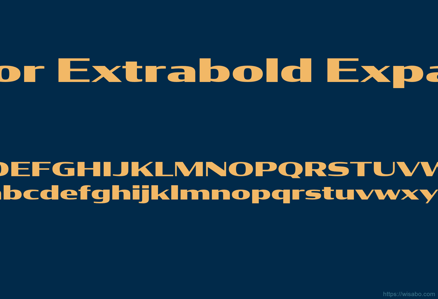 Condor Extrabold Expanded
