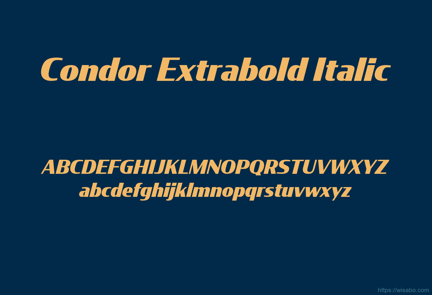 Condor Extrabold Italic