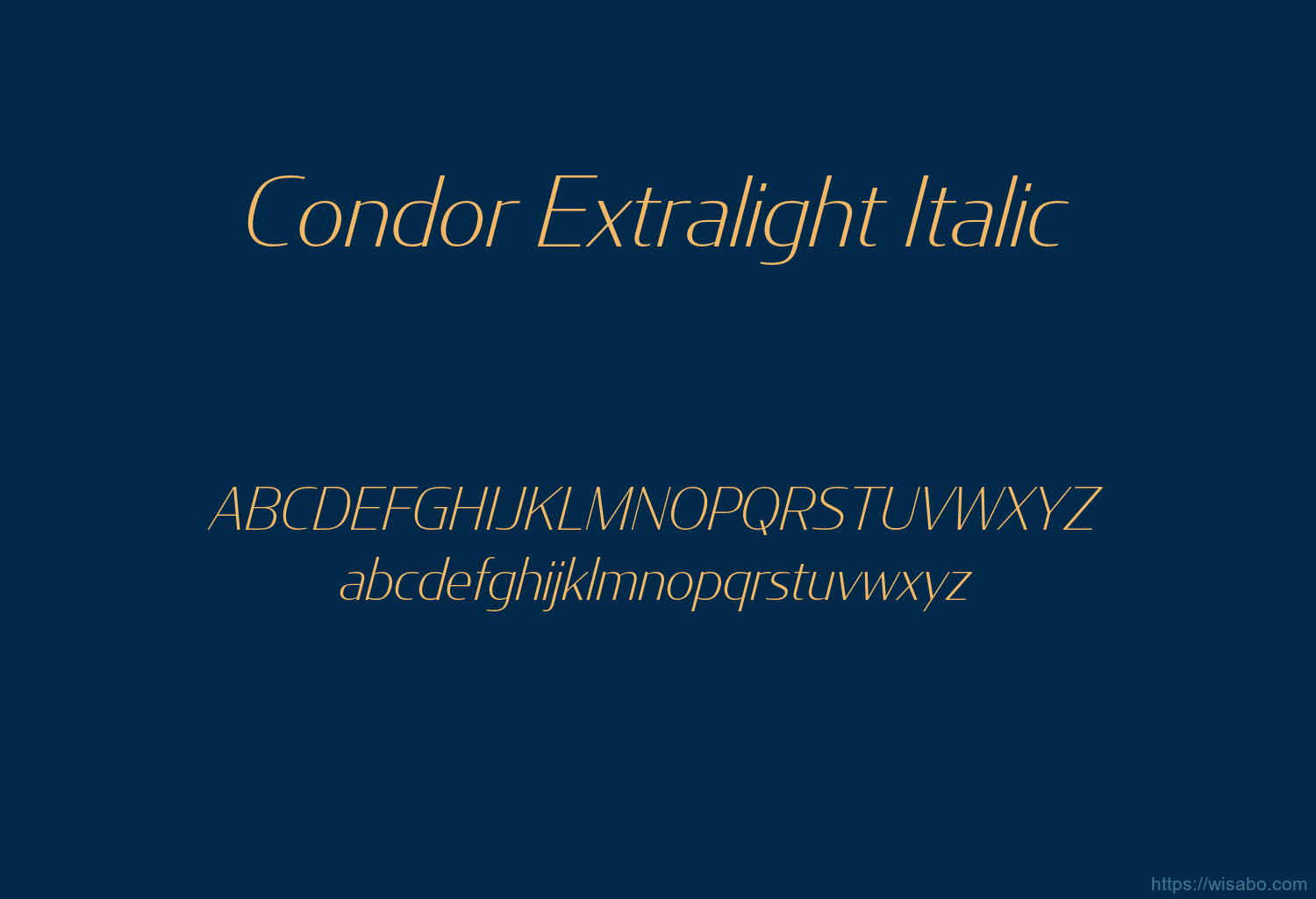 Condor Extralight Italic