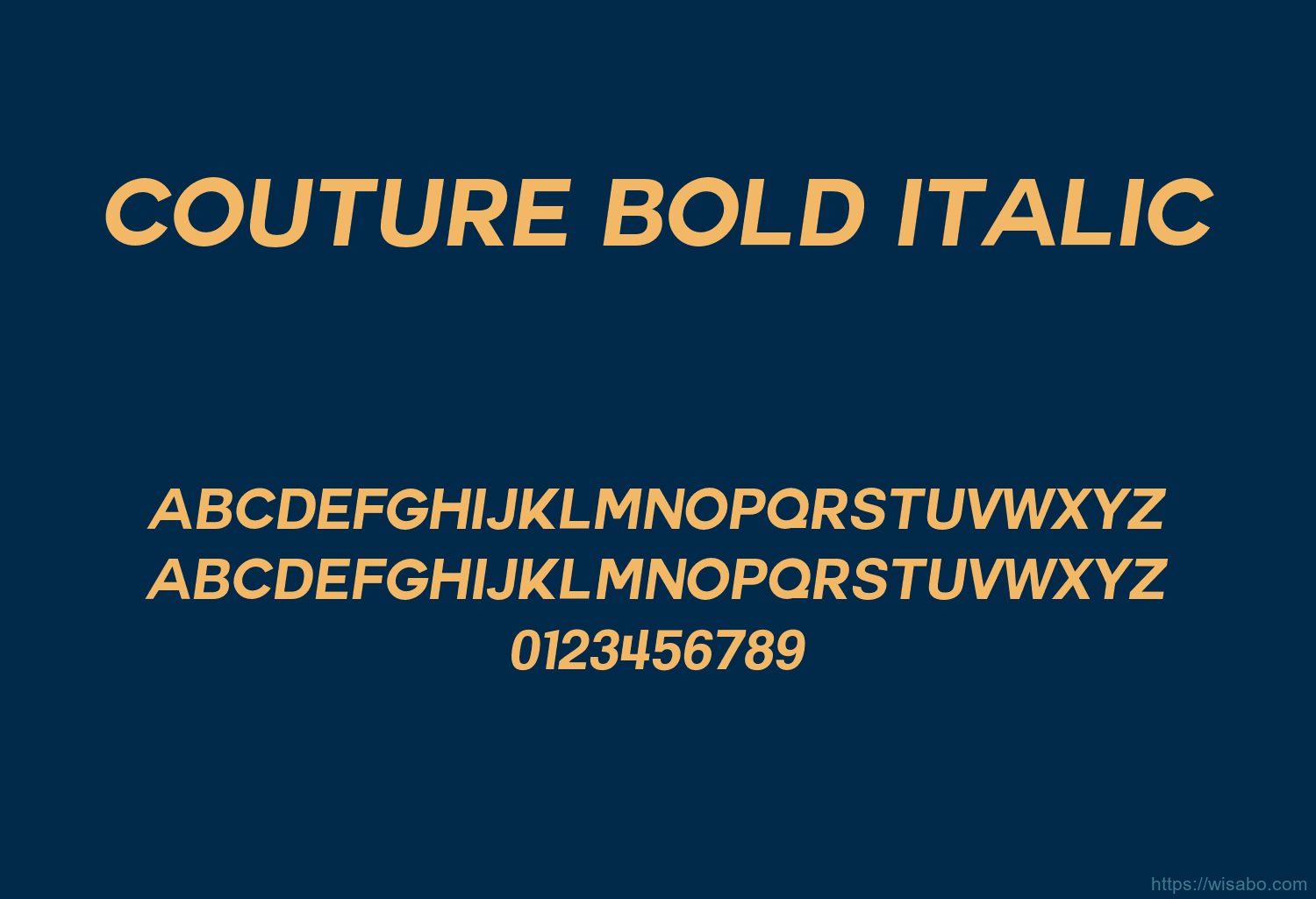 Couture Bold Italic