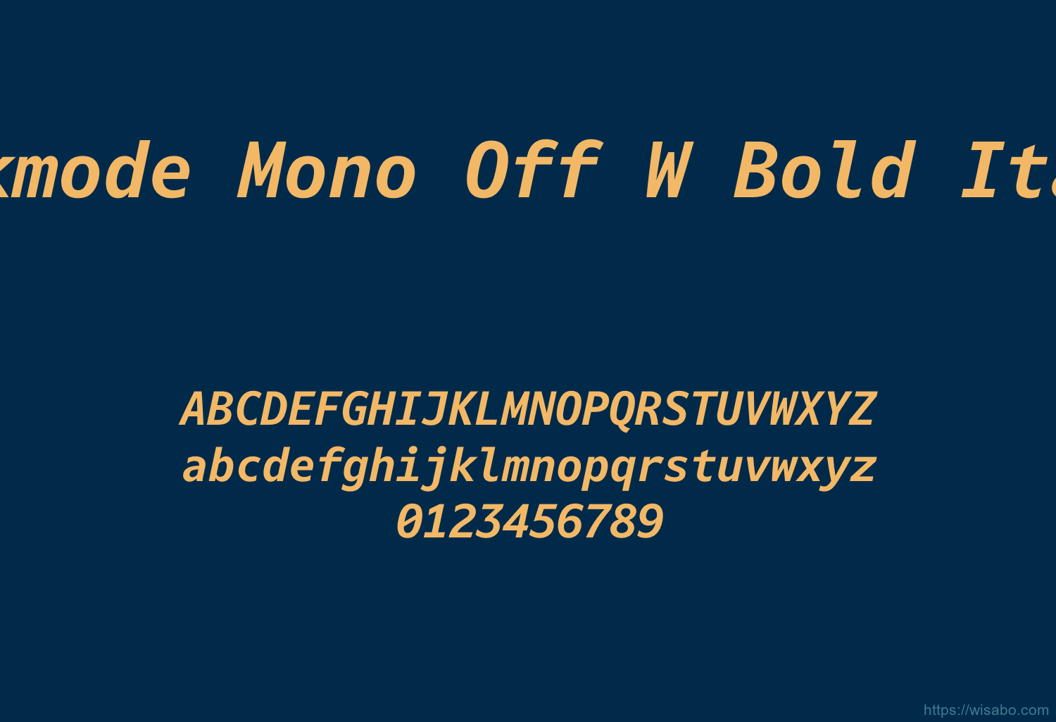 Darkmode Mono Off W Bold Italic Darkmode Mono Off W Bold Italic