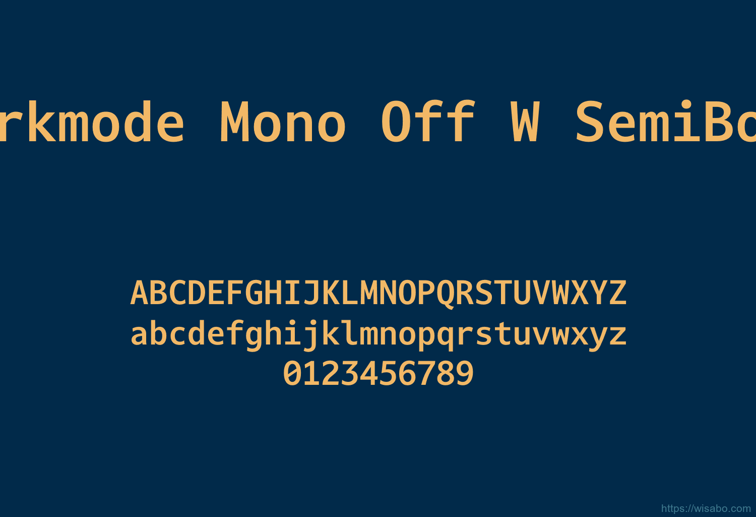 Darkmode Mono Off W SemiBold Darkmode Mono Off W SemiBold
