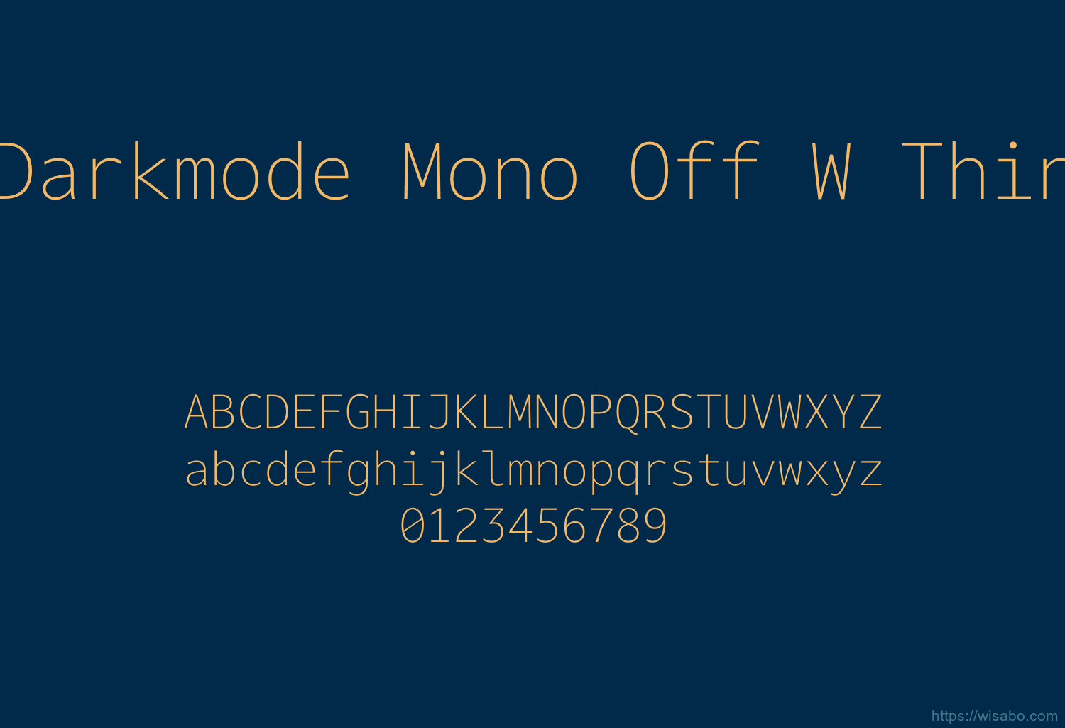 Darkmode Mono Off W Thin Darkmode Mono Off W Thin