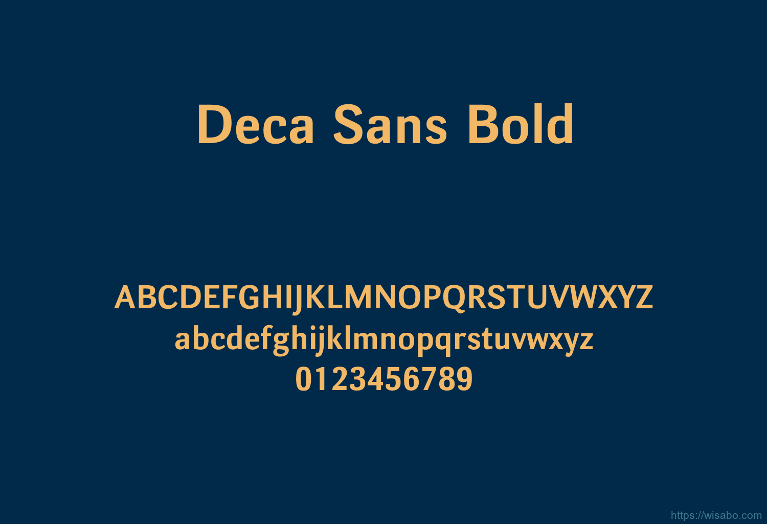 Deca Sans Bold