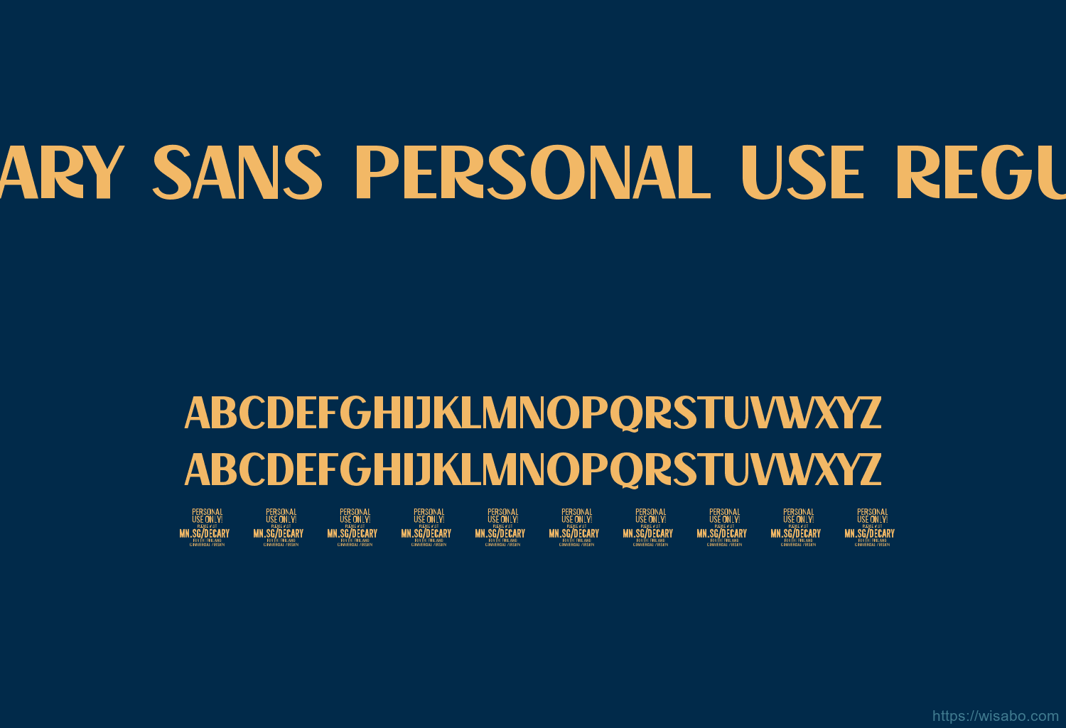 Decary Sans Personal Use Regular
