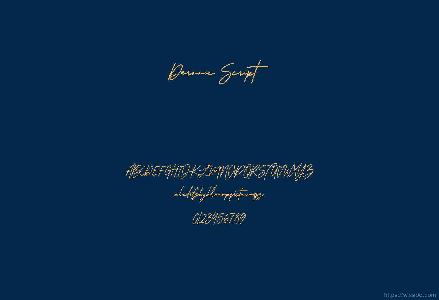 Deronic Script