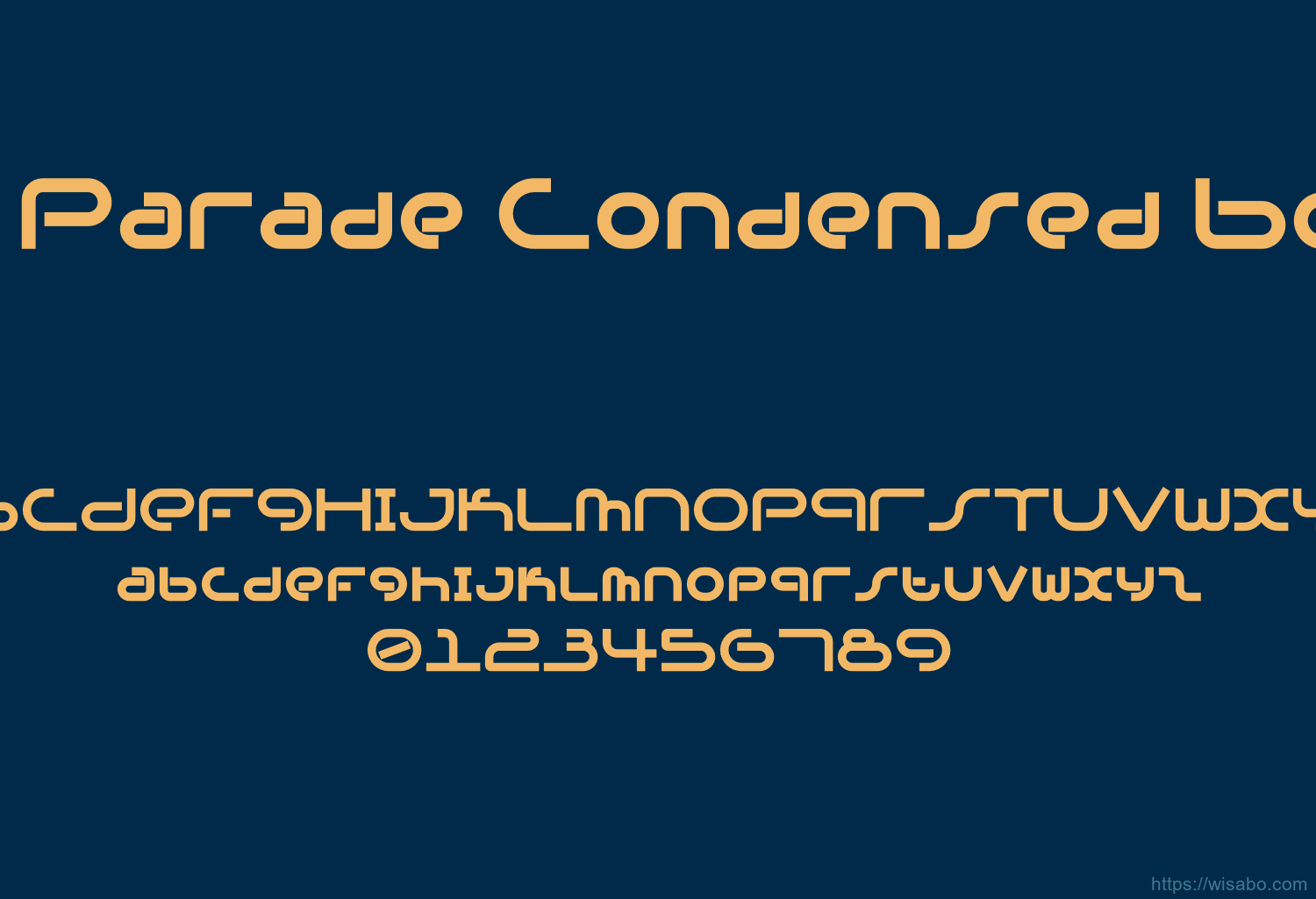 Dj Parade Condensed Bold