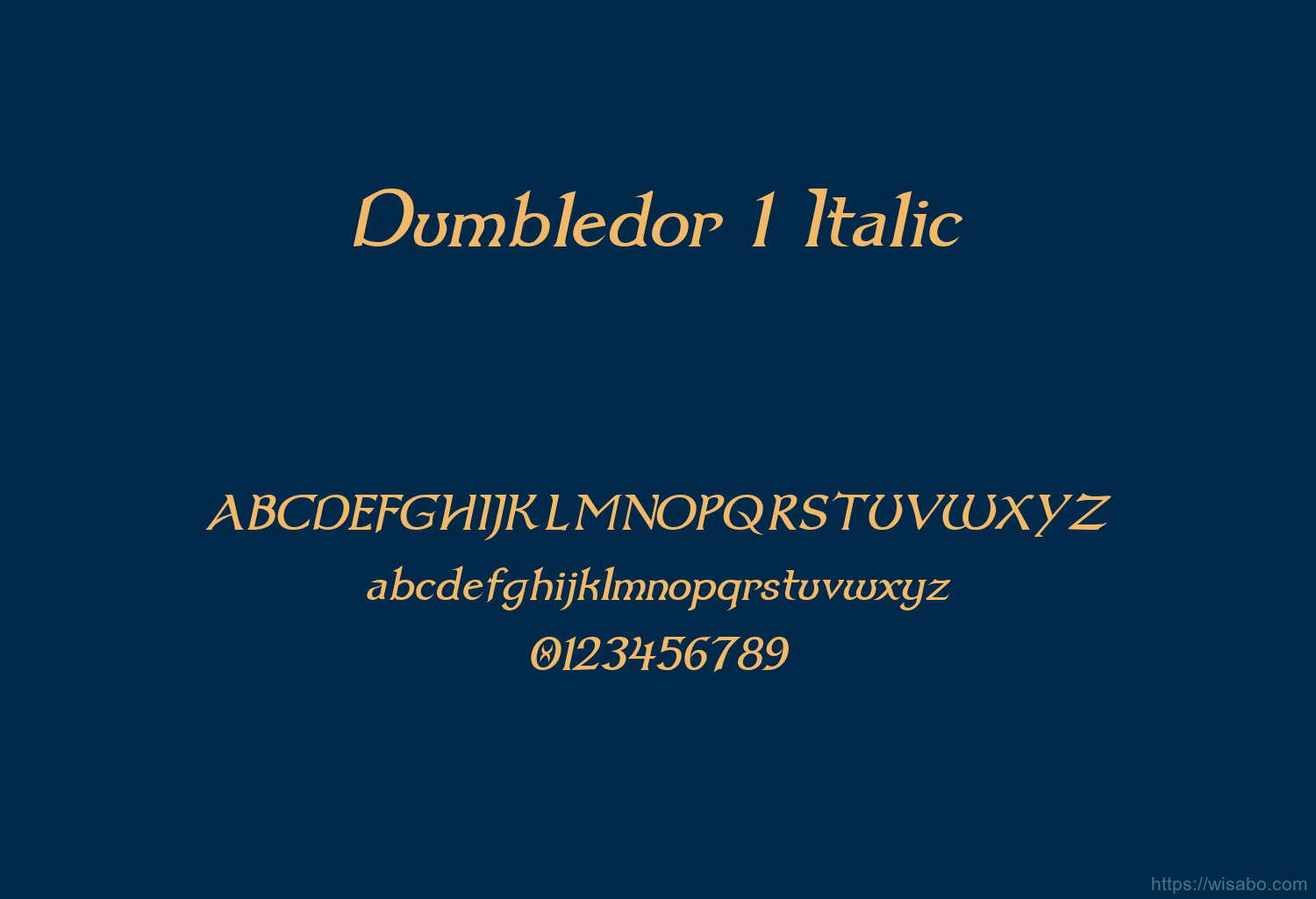 Dumbledor 1 Italic