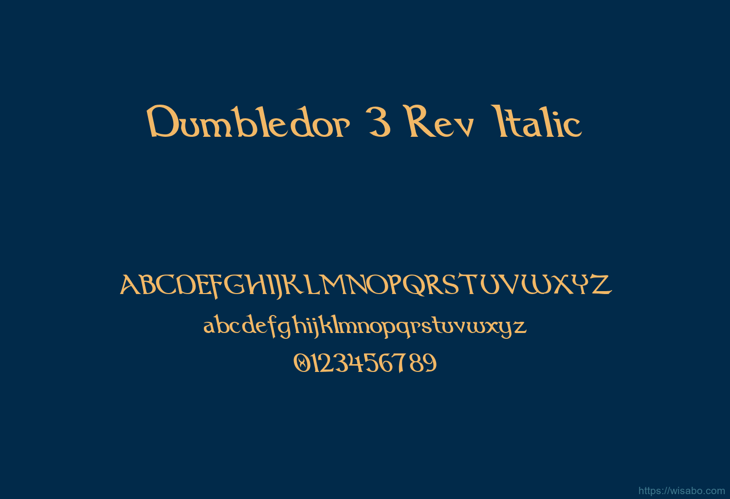 Dumbledor 3 Rev Italic