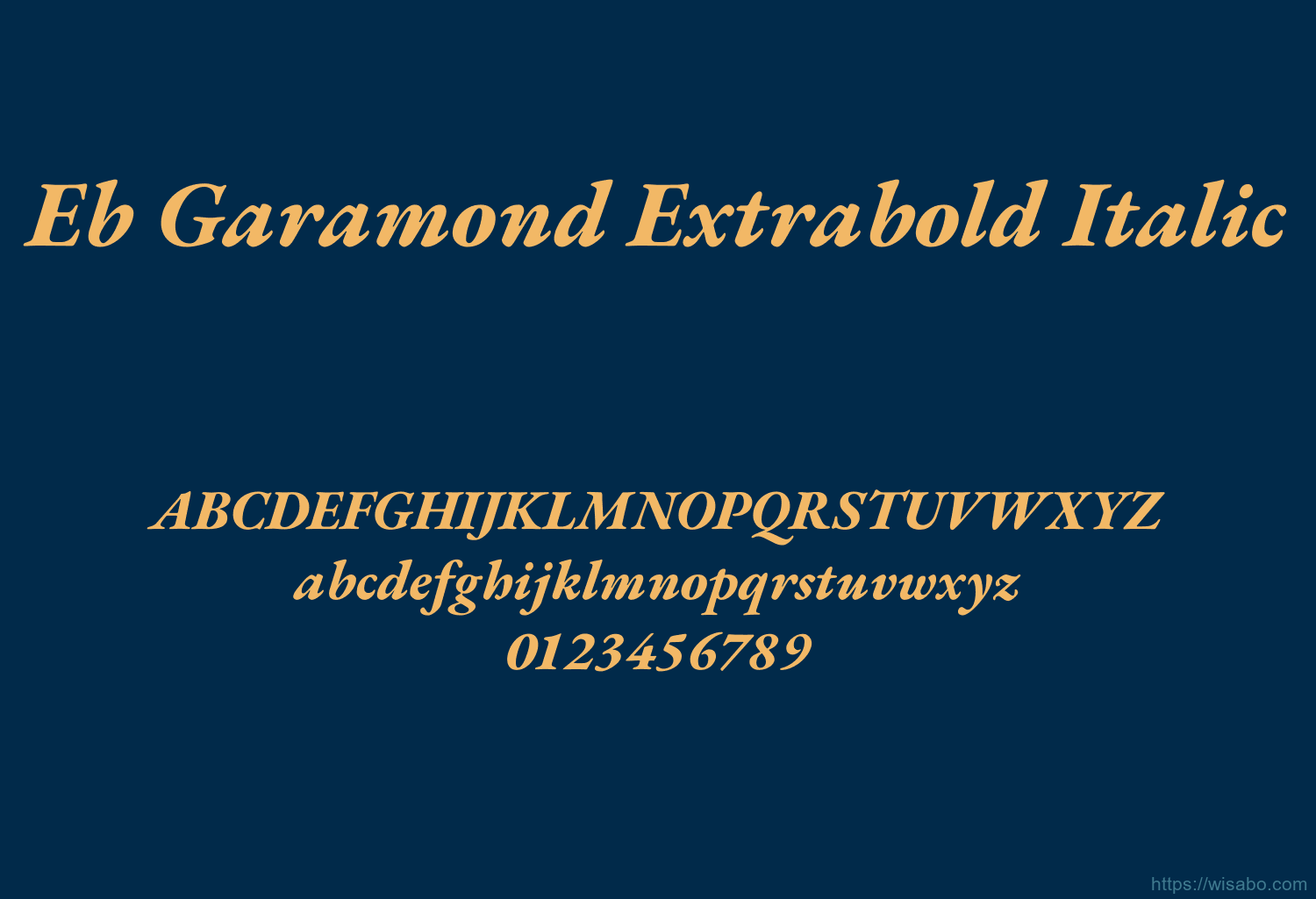 Eb Garamond Extrabold Italic