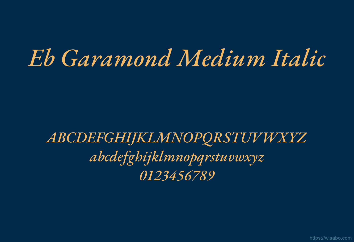Eb Garamond Medium Italic Eb Garamond Medium Italic