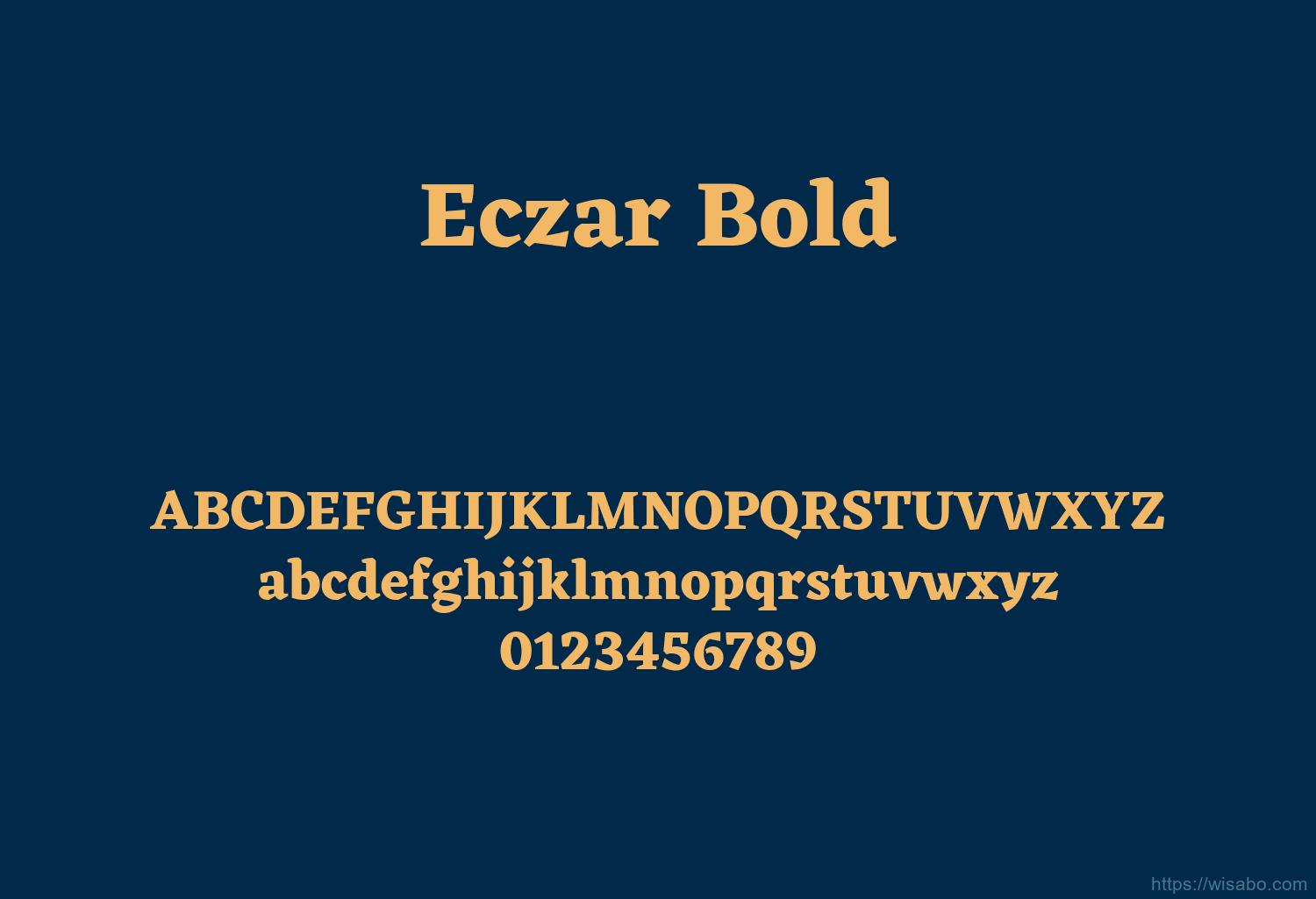 Eczar Bold Eczar Bold