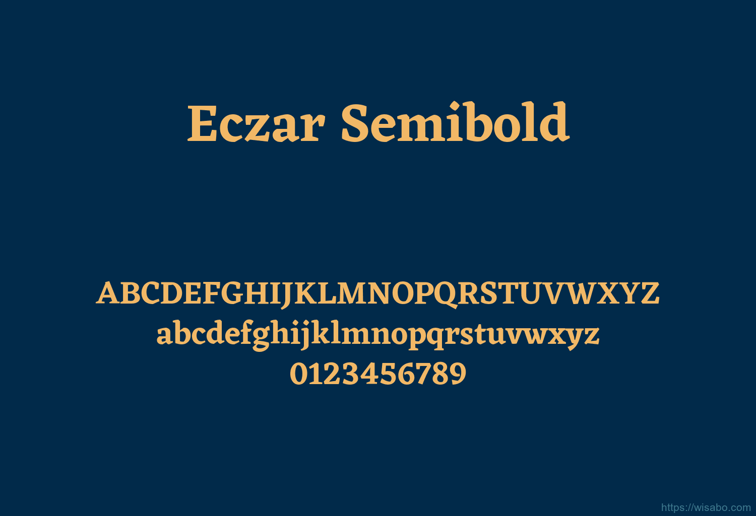 Eczar Semibold